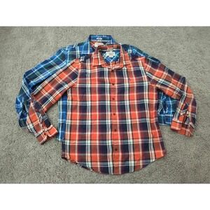 Lot of 2 Penguin by Munsingwear Button Up Shirt Mens L Plaid Classic Fit